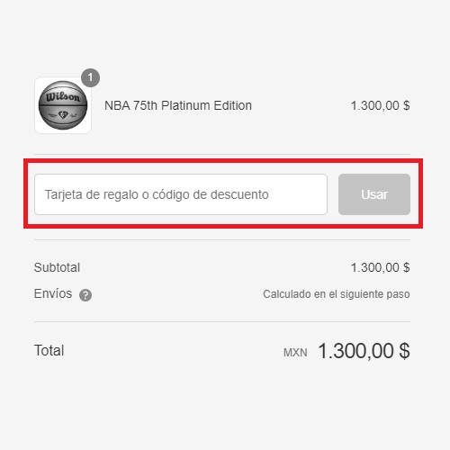 Descuento Código de descuento Wilson Store