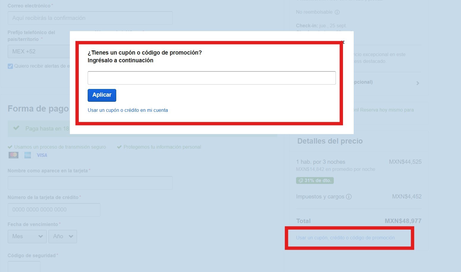 Descuento Cupon Expedia Mexico