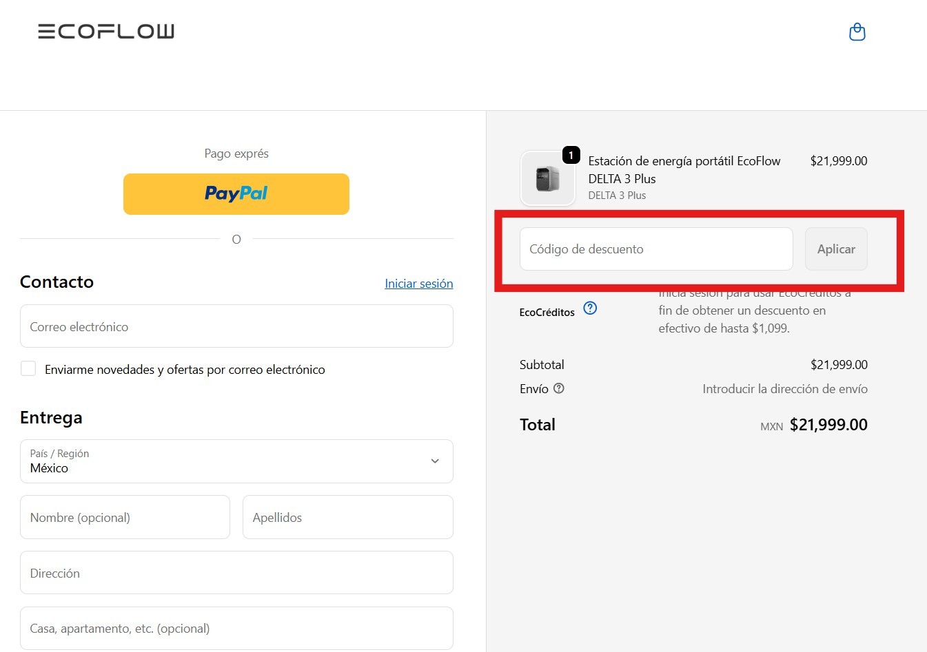 Descuento Cupónes Ecoflow